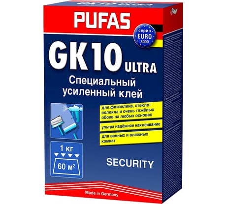 Специальный усиленный клей PUFAS SECURITY GK10 1 кг М 020912000