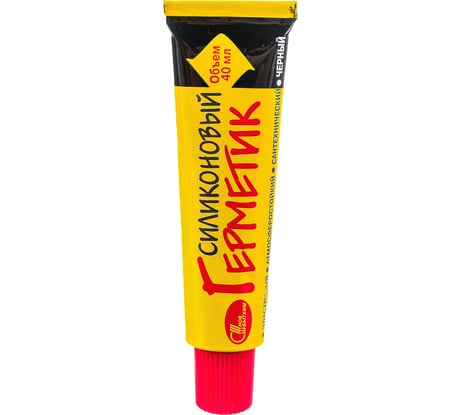 Силиконовый герметик Новбытхим черный; 40 мл 3145