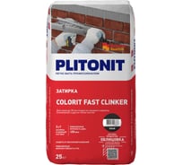 Затирка PLITONIT Colorit Fast Clinker, черный Н008817