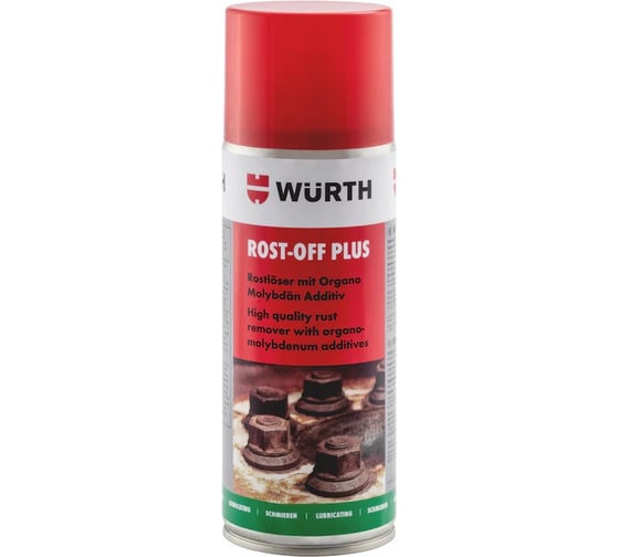 Спрей растворитель ржавчины Wurth ROST-OFF-PLUS-400МЛ 0890200004053 12 1890200004092 1 1