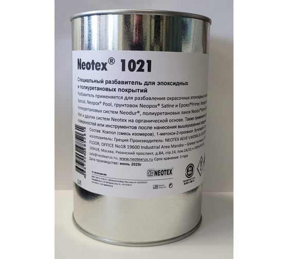 Разбавитель, очиститель инструментов для таков и красок NEOTEX 1021 1л 12770100 1