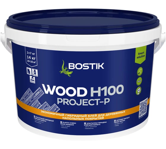 Гибридный клей для паркета Bostik WOOD H100 PROJECT-P 14кг 50616480 1