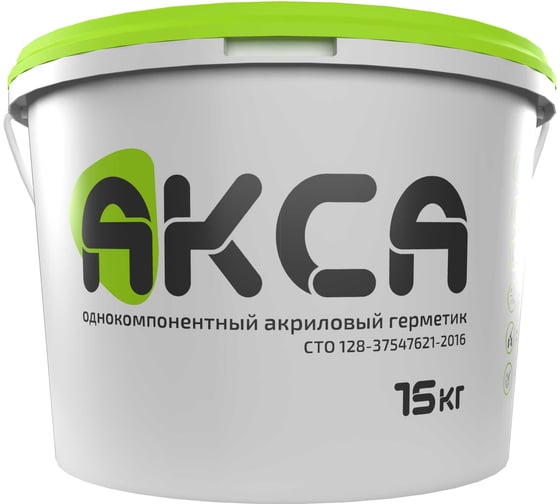 Герметик АКСА ведро 15кг серый СТО 128-37547621-2016 для локальной ремонта деформационных швов панельного домостроения RM000008916 1