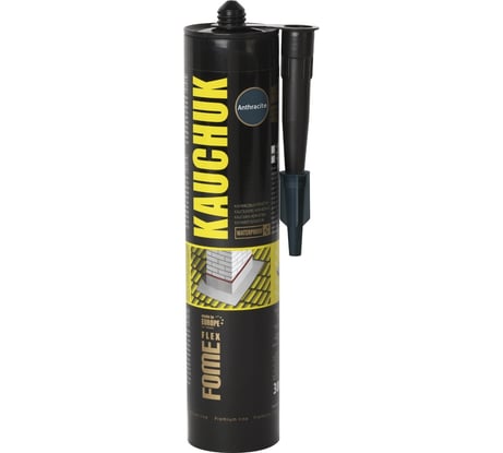 Герметик каучуковый антрацит Fome Flex Kauchuk, 300 мл 01-4-2-015
