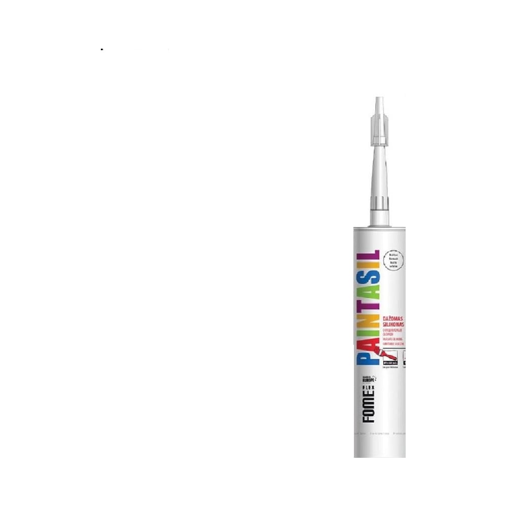 Окрашиваемый герметик Fome Flex Paintasil, белый, 300 мл 01-4-2-025 .