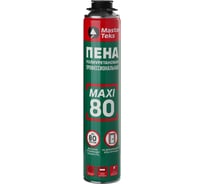 Профессиональная монтажная пена с увеличенным выходом MASTERTEKS 80 Pro, 890 мл 279680