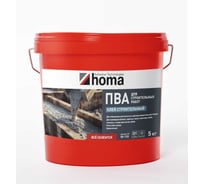ПВА Клей строительный Homakoll ведро 5кг ПВА К строитель-05-19