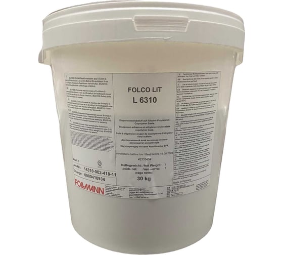 Клей FOLCO LIT L 6310 Follmann ведро 30 кг 14310-002-418-11 1