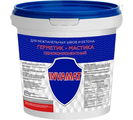 Герметик для межпанельных швов и бетона INVAMAT серый, 15 кг 1126