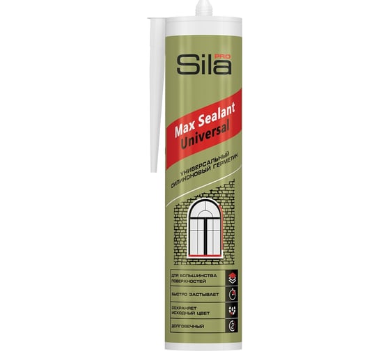 Силиконовый универсальный герметик Sila PRO Max Sealant, коричневый, 280 мл US2809