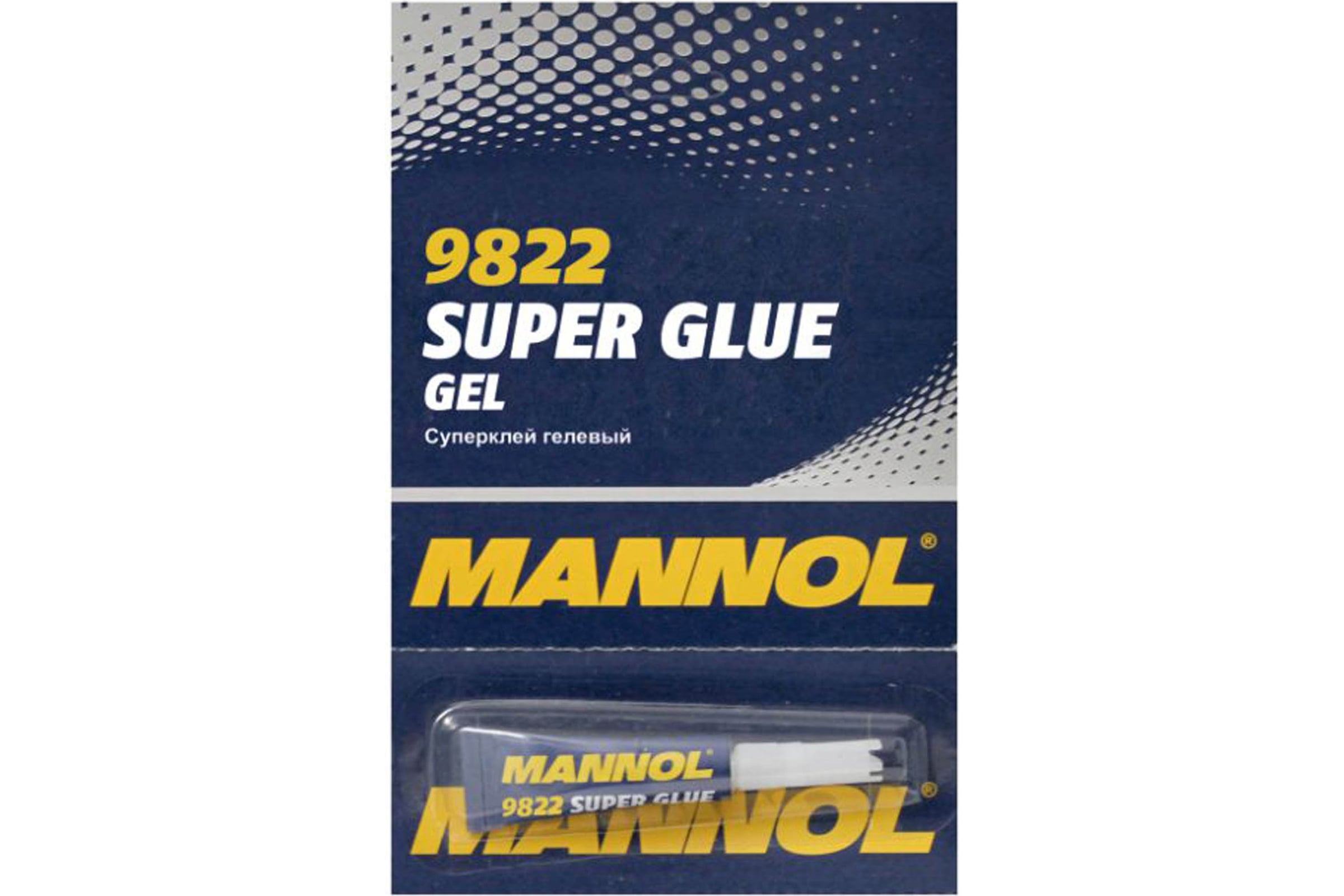 Клей универс. секундный MANNOL Gel Super Glue гелевый (9822) 3мл (12)