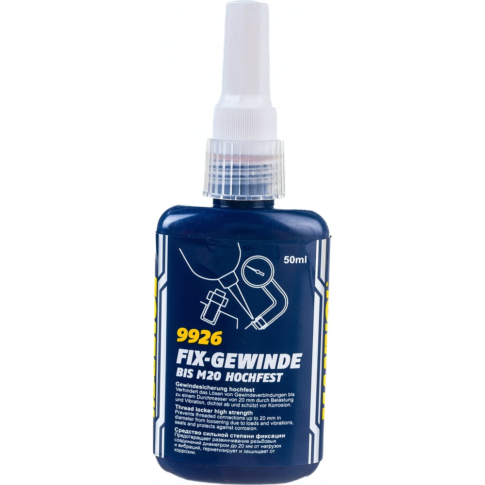 Долговременный фиксатор резьбы MANNOL Fix-Gewinde Hochfest 50 мл 2414 ...