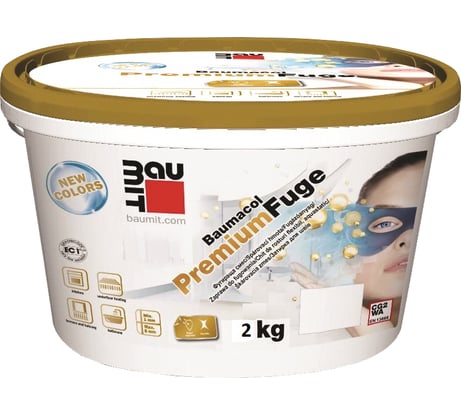 Затирка для швов Baumit Baumacol PremiumFuge (белый; 2 кг) 9002428040522