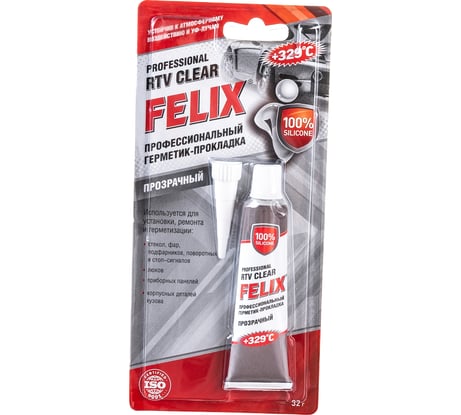 Герметик-прокладка FELIX (прозрачный; 32 г) 411040061