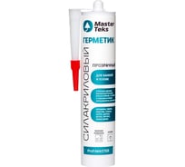 Силакриловый санитарный герметик MASTERTEKS Profimaster 9782342, 290 мл, прозрачный 279953