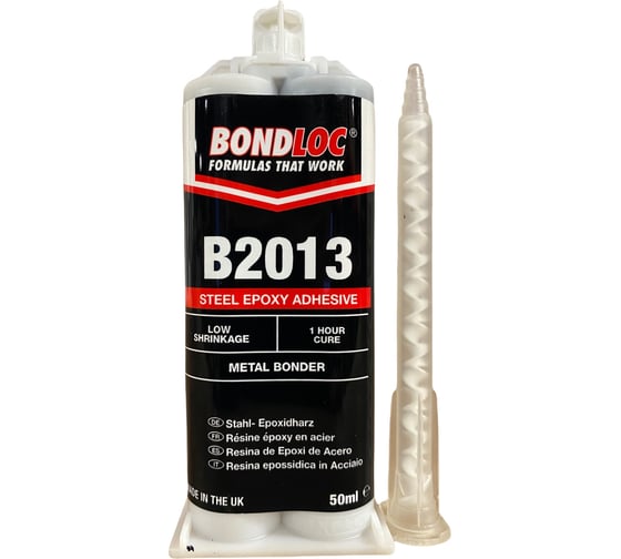 Металлонаполненный 2К эпоксидный клей Bondloc B2013 повышенная прочность, 50 мл, 1:1 B201350ML 1