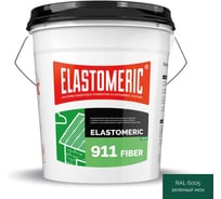 Гидроизоляционная мастика для сложных узлов и примыканий с фиброволокном Elastomeric Systems Elastomeric 911 Fiber 20 кг зеленая fiber_6005_20kg