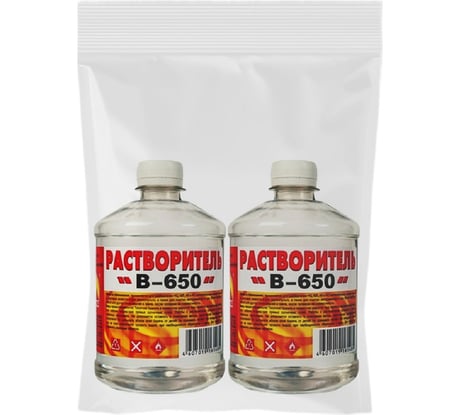 Растворитель 650 Вершина 0,5 л 2шт(набор) ВИ4607019161485