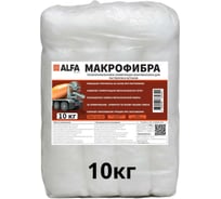 Макрофибра полипропиленовая армирующая AlfaBet 40 мм 10 кг 30344