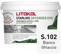Эпоксидный состав для укладки и затирки мозаики и керамики LITOKOL STARLIKE Defender EVO S.102 BIANCO GHIACCIO 485540004