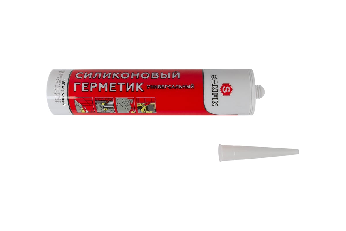 Герметик силиконовый белый SAMGRUPP 280 мл/325 г 16092 - выгодная цена ...