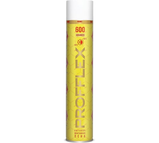 Монтажная пена PROFFLEX 600 ADVANCED бытовая 70220