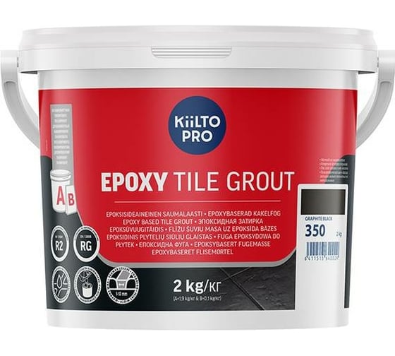 Эпоксидная затирка KIILTO Epoxy Tile Grout №350 черный T3640.002