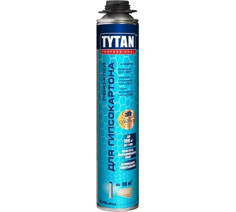 Пено-клей Tytan PROFESSIONAL GUN для гипсокартона, 840 мл 71361 205839