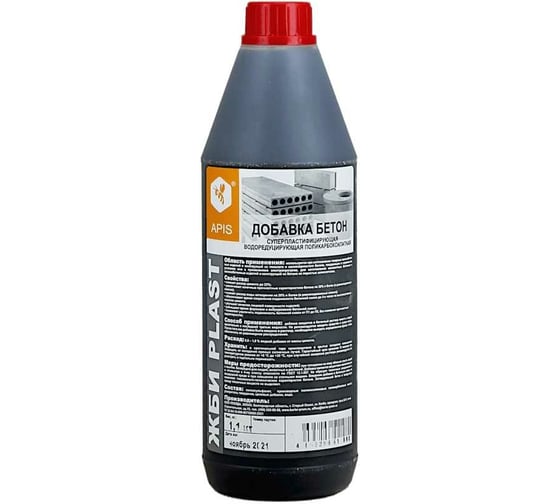 Добавка в бетонные растворы APIS ЖБИ PLAST (бутылка; 1.1 кг) 4665296517340 1