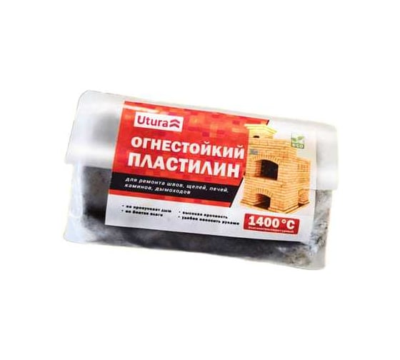 Пластилин огнестойкий Utura 1400C 1кг (1уп-20шт) УТ000009625 1