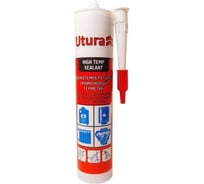 Герметик силиконовый высокотемпературный Utura КРАСНЫЙ, 280 ml УТ000008907