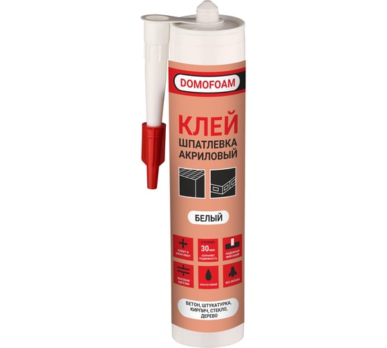 Клей-шпатлевка акриловый DOMOFOAM 0,4 белый 9782092 1