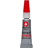 Клей MASTERTEKS супер-цианоакрилатный, 3 г 279701