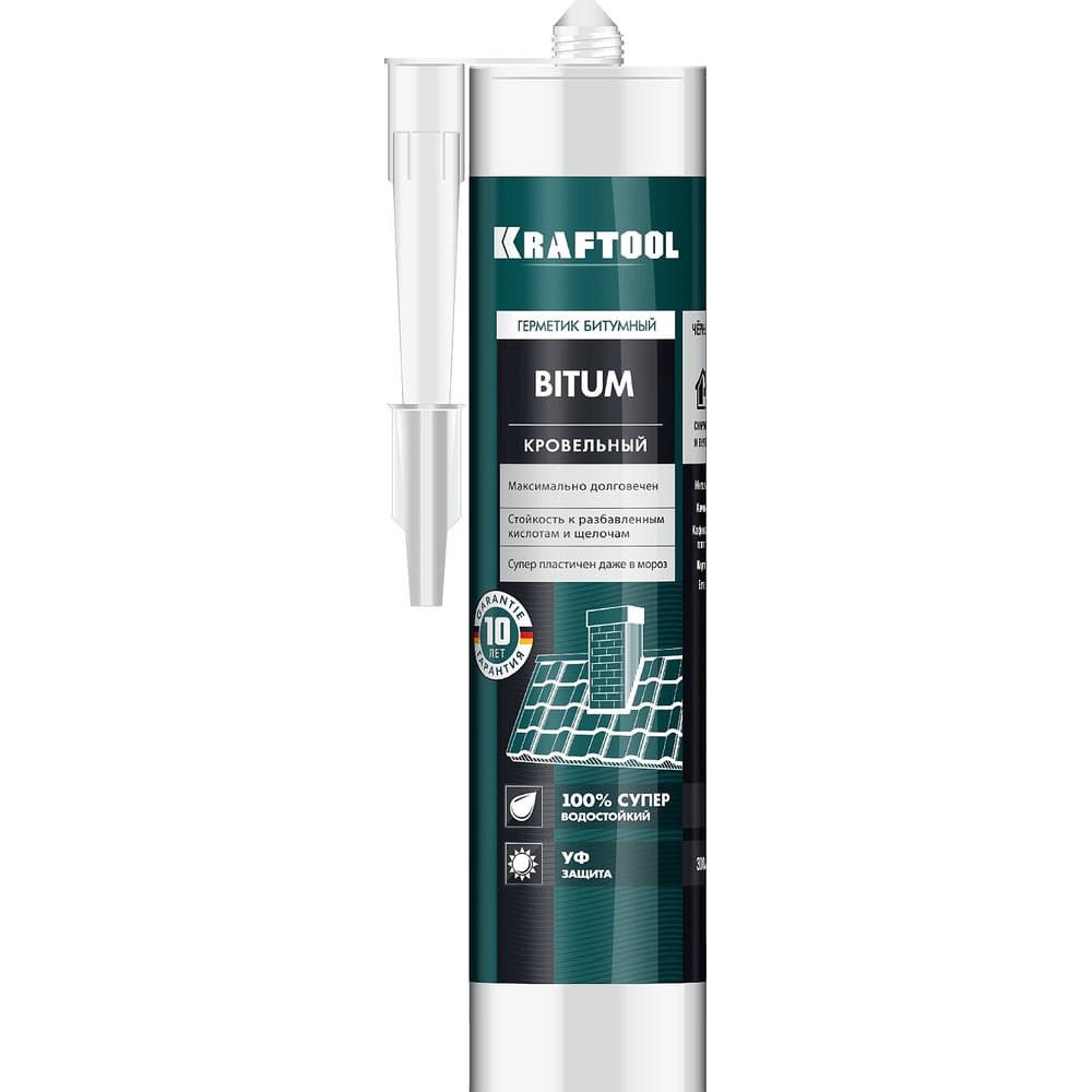 Битумный герметик KRAFTOOL 300 мл, черный 41261 - выгодная цена, отзывы ...