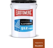 Зимняя гидроизоляционная мастика с фиброволокном Elastomeric Systems ELASTOMERIC-912 Fiber для металлических кровель, 20 кг, терракота 912_fiber_8004_20kg