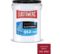 Зимняя гидроизоляционная мастика с фиброволокном Elastomeric Systems ELASTOMERIC-912 Fiber для металлических кровель, красный рубин, 20 кг, 912_fiber_3003_20kg