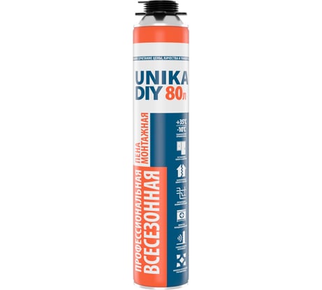 Пена монтажная профессиональная всесезонная MARCON UNIKA DIY 80л UDV80MP