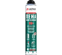 Монтажная пена профессиональная ULTIMA PRO 65+, 820 мл. UPRO65