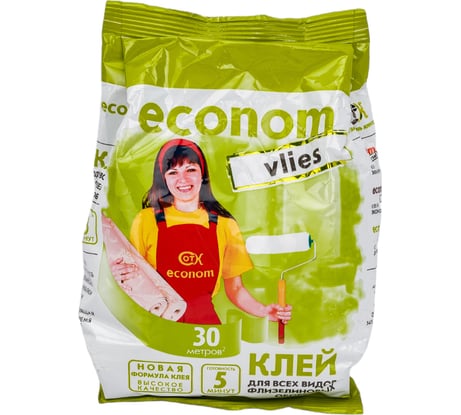 Клей econom ЭКОНОМ Флизелин 250 г 4607133680947