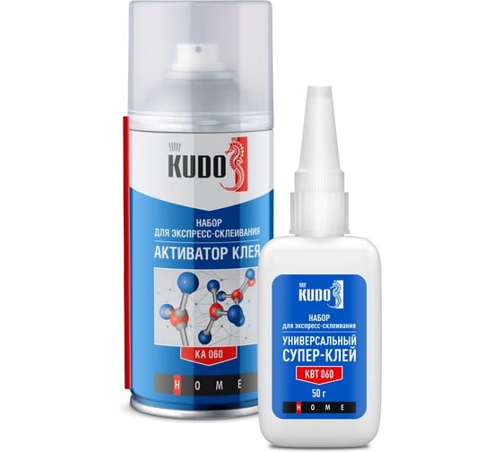 Набор для экспресс-склеивания KUDO HOME универсальный, двухкомпонентный KBS-060 1
