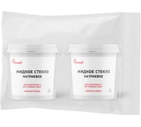 Жидкое стекло Akvest Натриевое, морозостойкое, для наружных и внутренних работ 1,4 кг 2 шт (набор) ВИ00045-10