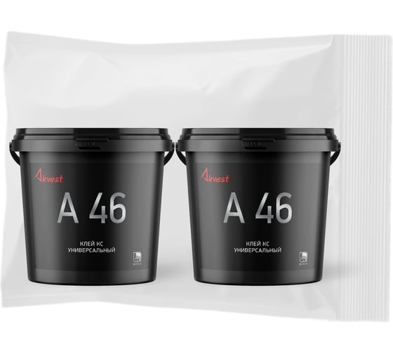 Клей универсальный строительный Akvest КС А-46 1,3 кг 2 шт (набор) ВИ00040-66