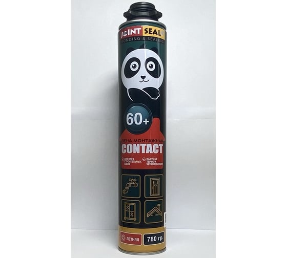 Лето профессиональная монтажная пена JointSeal PUFOAM CONTACT 780 гр. PU-FOAM-CONTACT SUM 60+