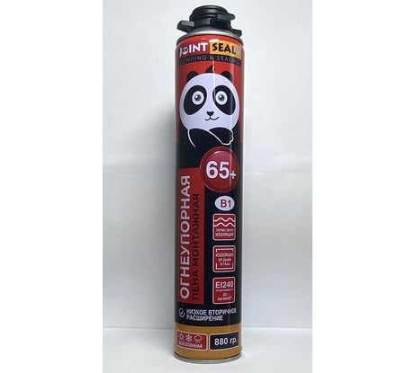 Огнеупорная профессиональная монтажная пена JointSeal PUFOAM B1 880 гр. PU-FOAM FIRE B1
