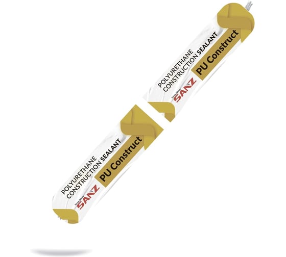 Полиуретановый высокомодульный герметик SANZ бPU-40 Construct RAL 1013 бежевый, 600мл PU-1013-OW