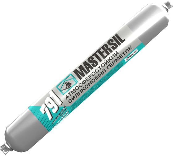 Герметик силиконовый Mastersil 791 нейтральный атмосферостойкий черный 600 мл (арт.) 1279/2Са
