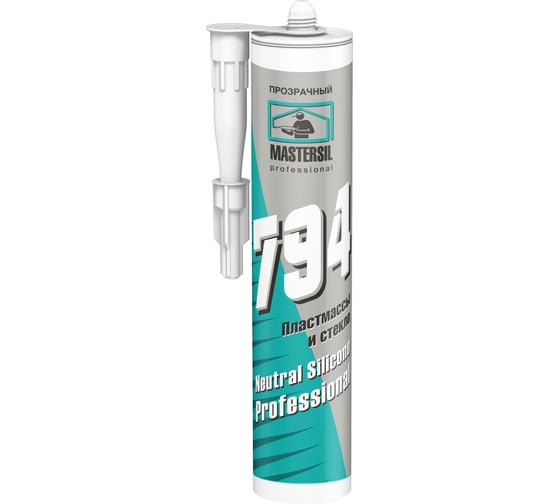 Герметик силиконовый Mastersil 794 нейтральный бесцветный 280 мл (арт.) 1224/Са