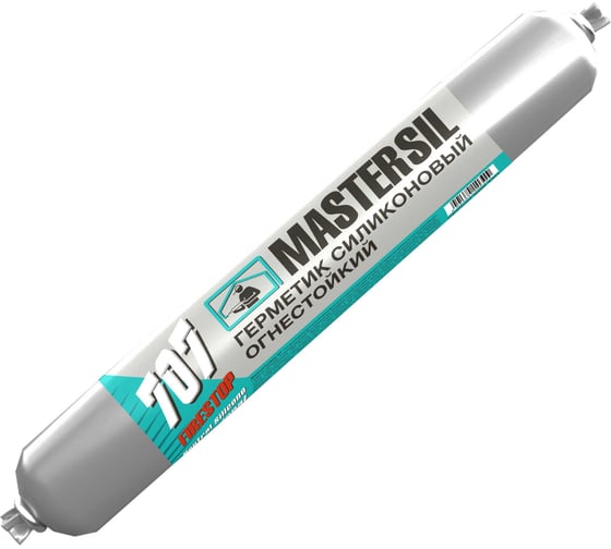 Герметик силиконовый нейтральный огнестойкий Mastersil 707 FIRESTOP серый 600 мл 1232/1