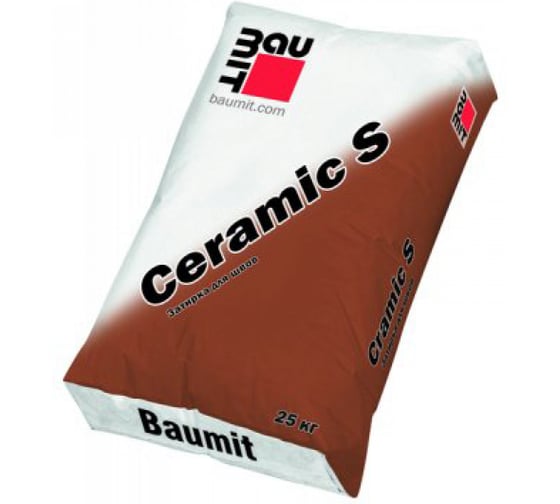 Затирка для швов пластичной консистенции BAUMIT Baumit Ceramic S, Коричневый, 25 кг (1605)