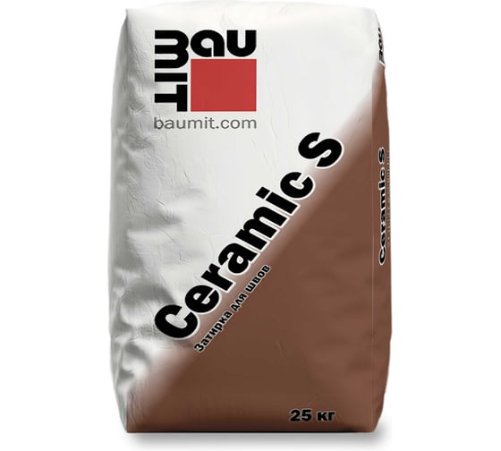 Затирка для швов пластичной консистенции BAUMIT Baumit Ceramic S, Алебастрово-белый, 25 кг (1601)